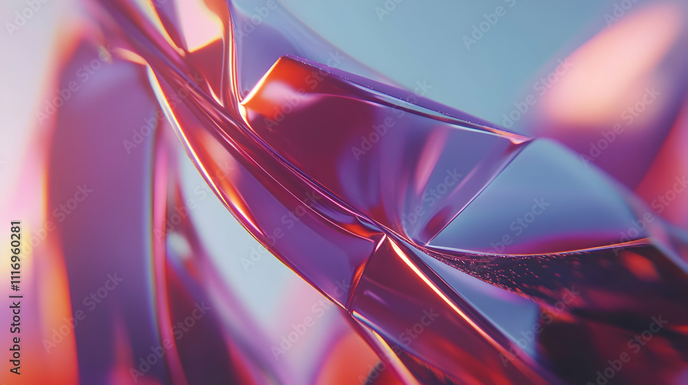 Abstract purple and pink metallic shapes. Abstract purple and pink metallic shapes.