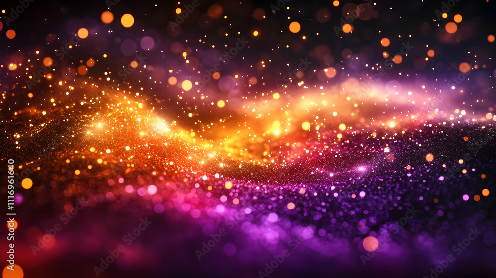 Abstract swirling colorful glitter bokeh background. Abstract swirling colorful glitter bokeh background.