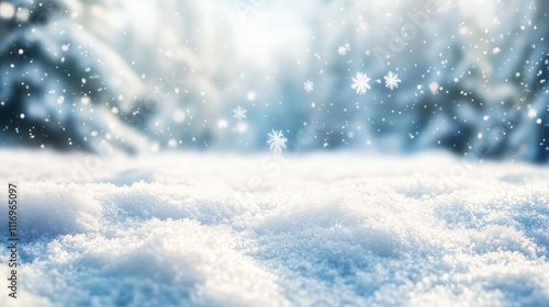 Wallpaper Mural Serene Winter Snowscape Under Sunlight Torontodigital.ca