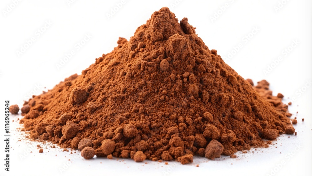 cocoa powder isolated on white cocoa powder isolated on white