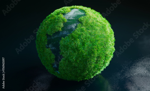 green grass globe