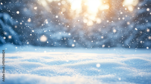 Wallpaper Mural Serene Winter Snowscape Under Sunlight Torontodigital.ca