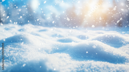 Wallpaper Mural Serene Winter Snowscape Under Sunlight Torontodigital.ca