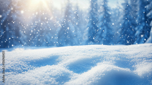 Wallpaper Mural Serene Winter Snowscape Under Sunlight Torontodigital.ca