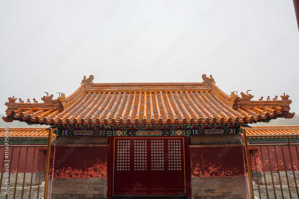 Naklejka premium Tibetan Architecture Scenery of the Four Great Regions Scenic Spots of Summer Palace in Beijing.
