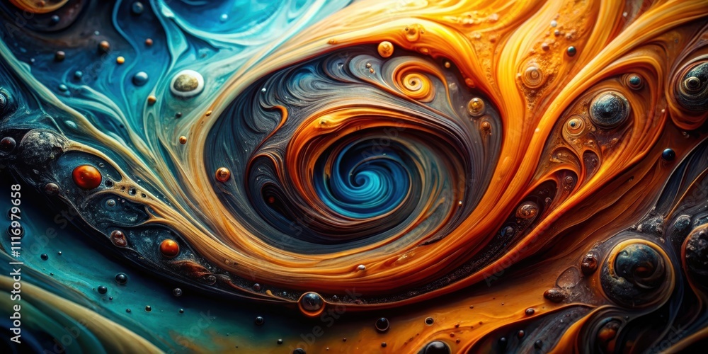 Abstract swirls of tar water in various colors , tar water, abstract, swirls, colors, liquid, texture, background, artistic, design