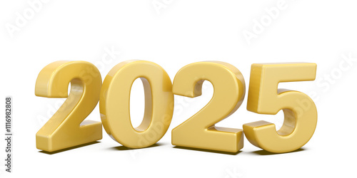 2025 Gold Number Happy New Year