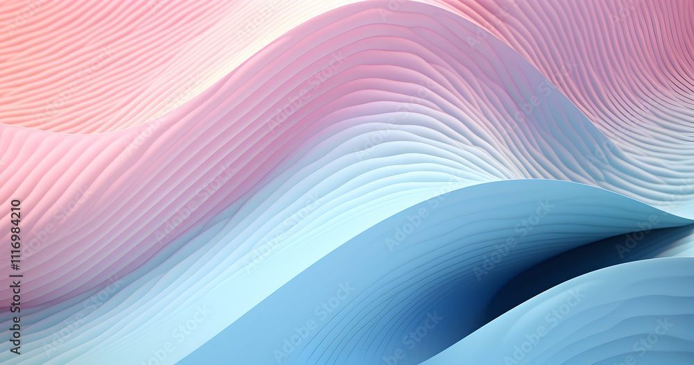 Waves of soft pastel colors blend seamlessly, creating an abstract texture that evokes calmness and tranquility in design Waves of soft pastel colors blend seamlessly, creating an abstract texture that evokes calmness and tranquility in design