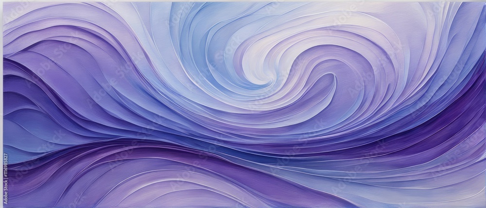 Fototapeta premium Abstract Swirling Patterns in Shades of Blue and Purple Evoking Serenity and Motion