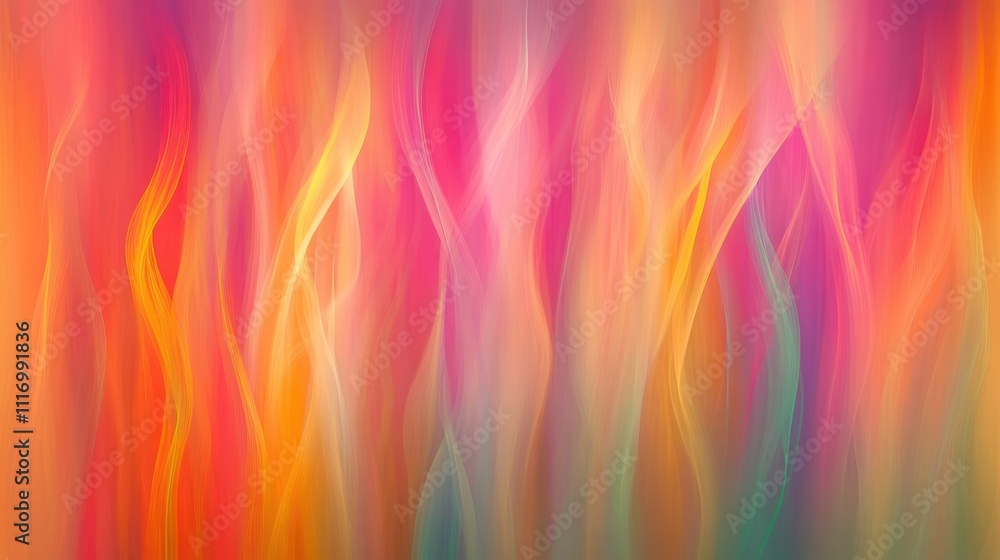 Obraz premium Abstract colorful waves creating a vibrant background