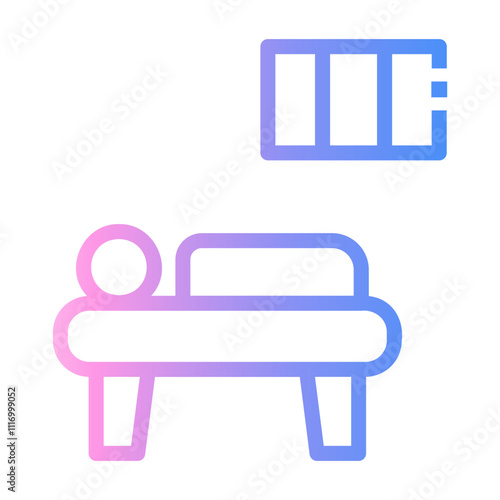 sleep Line Gradient Icon