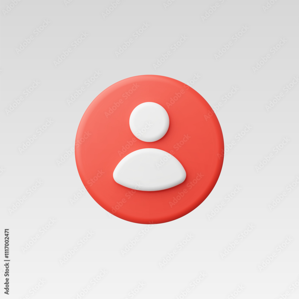 3d Realistic People or person Icon vector illustration 3d Realistic People or person Icon vector illustration