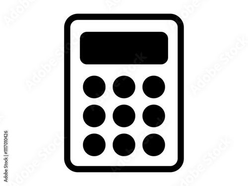 電卓のアイコン（シルエット）