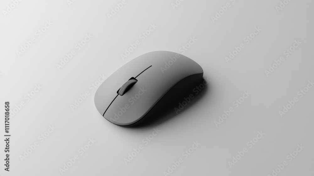 Sleek computer mouse on a minimalistic surface Sleek computer mouse on a minimalistic surface