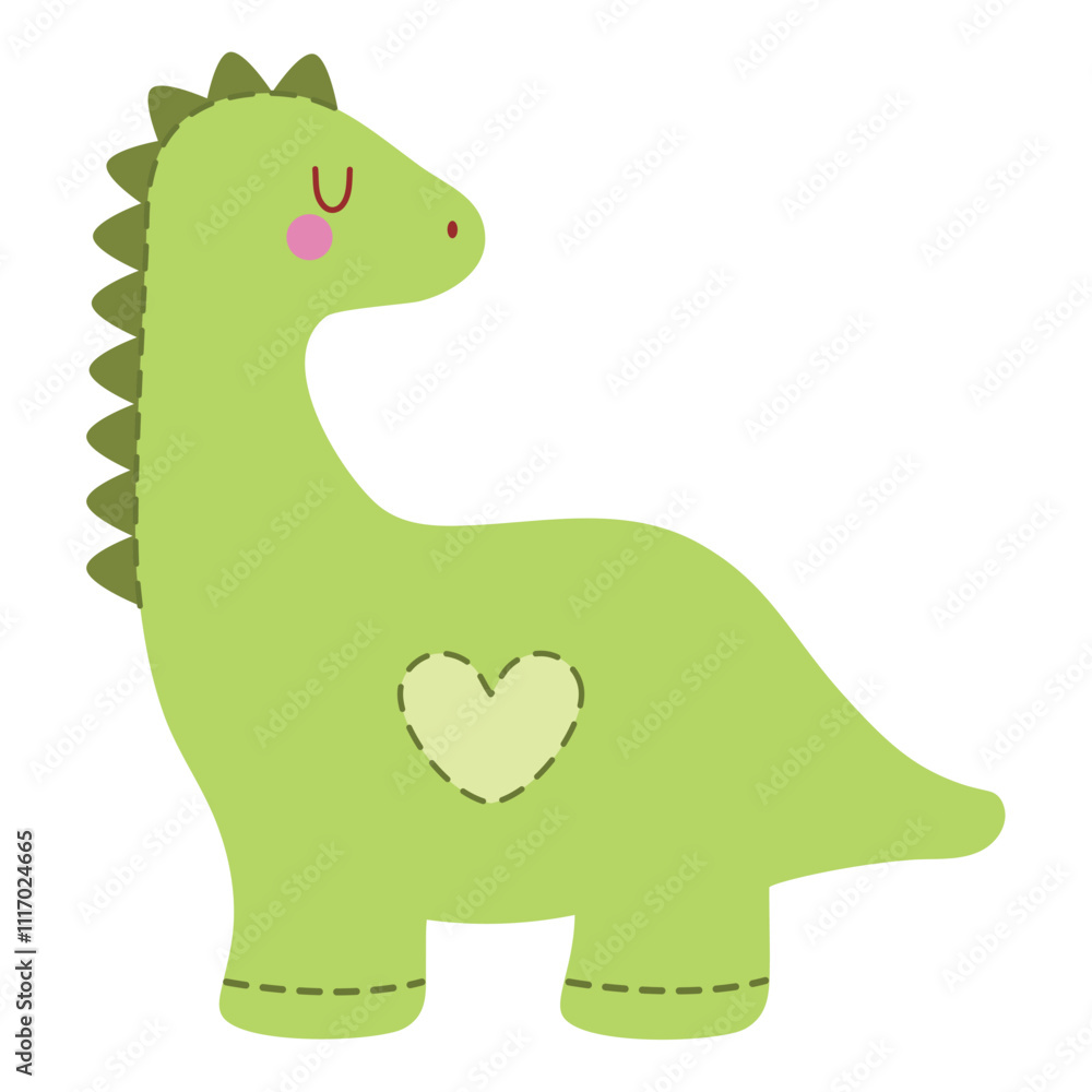 Obraz premium stuffed dino toy