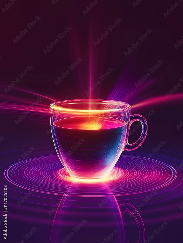Swirling Soundwaves A Digital Coffee Cup of Enlightenment Swirling Soundwaves A Digital Coffee Cup of Enlightenment