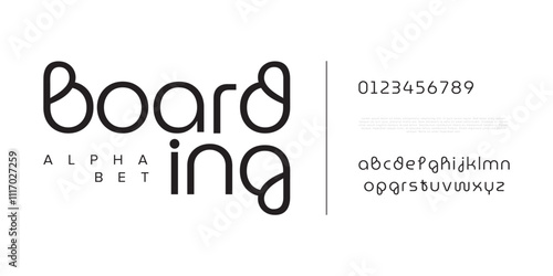 Boarding typography beauty fashion elegant minimalist serif italic fonts decorative wedding vintage retro logos. Minimal luxury font alphabet logo. Vector illustration