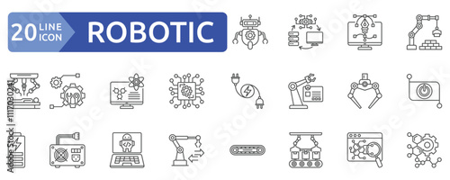 Robotic icon set