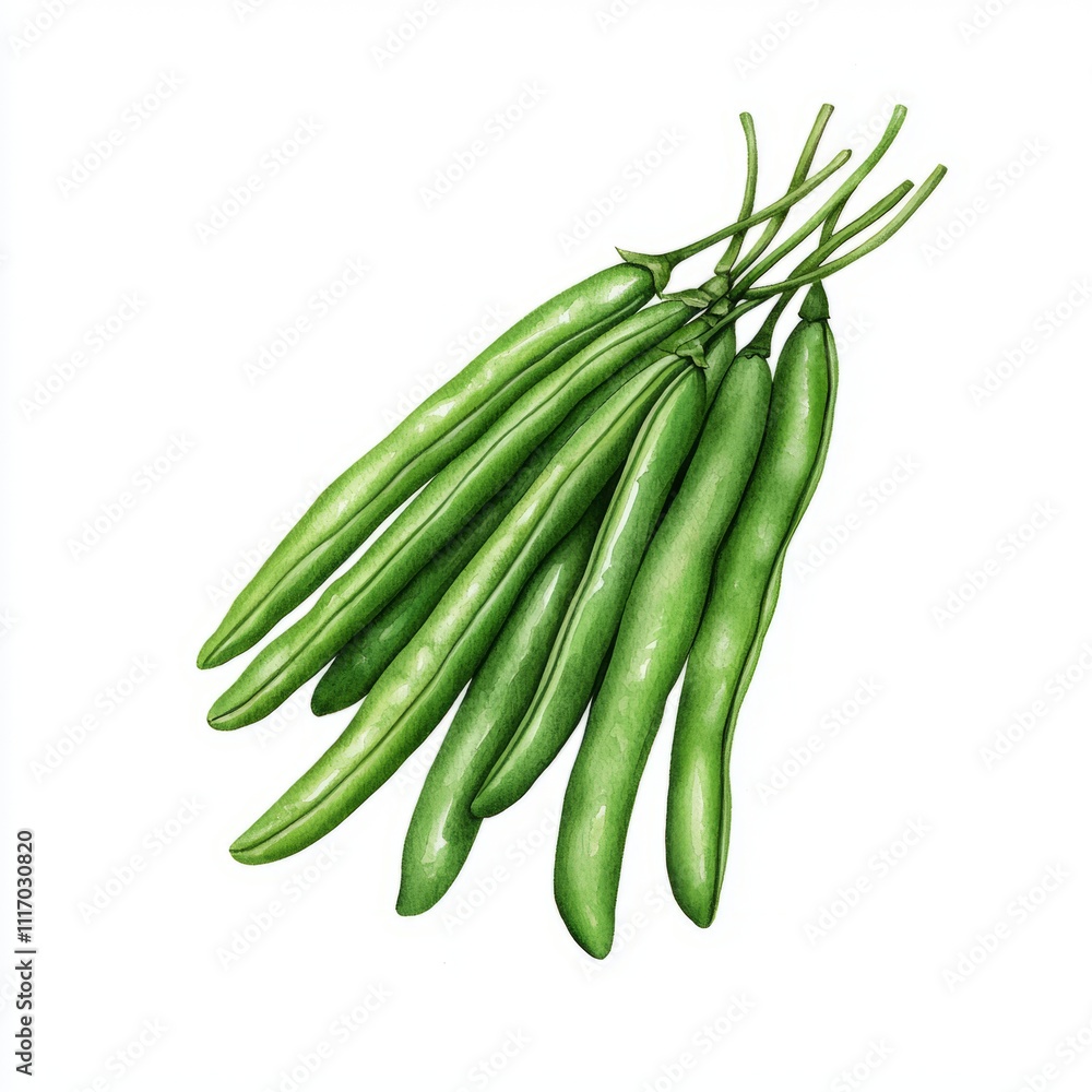 Freshly picked green beans, vibrant and crisp, perfect for healthy meals. Their rich color and texture make them appealing addition to any dish Freshly picked green beans, vibrant and crisp, perfect for healthy meals. Their rich color and texture make them appealing addition to any dish