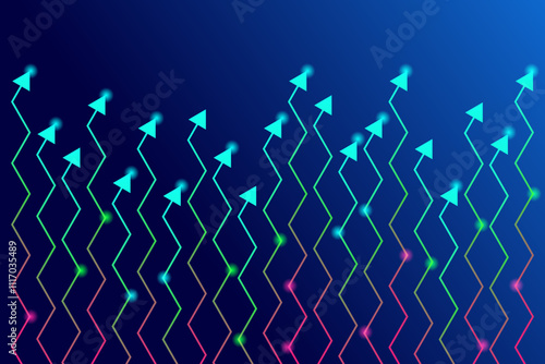 trading business graph arrows background 