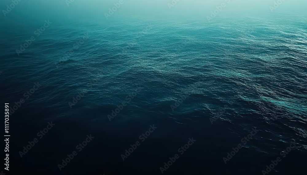 Obraz premium A serene view of calm ocean waves under soft lighting.
