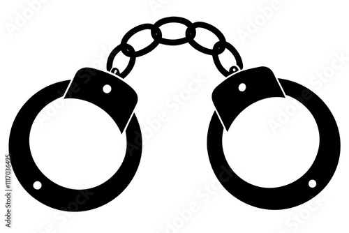 Shackle | isolated vector silhouette illustration on white background