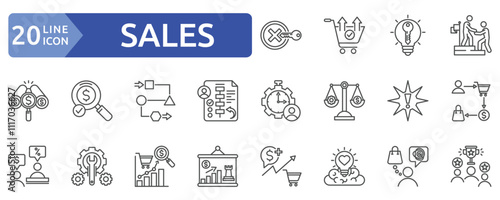 Sales icon set