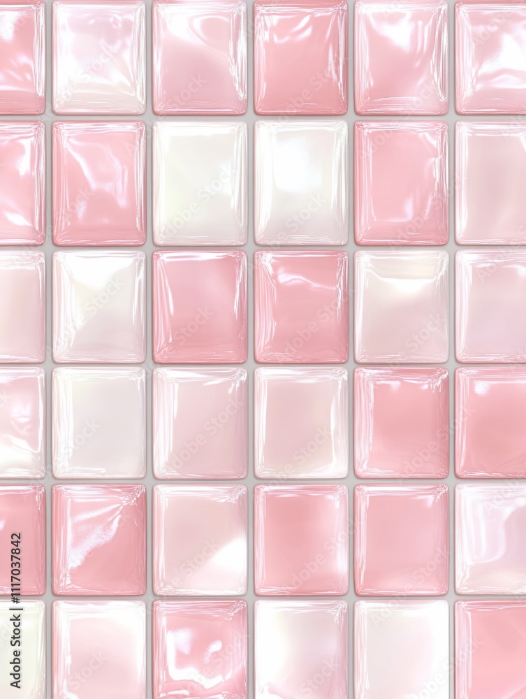 Seamless Glossy Pink Tile Texture for Background and Design Use Seamless Glossy Pink Tile Texture for Background and Design Use