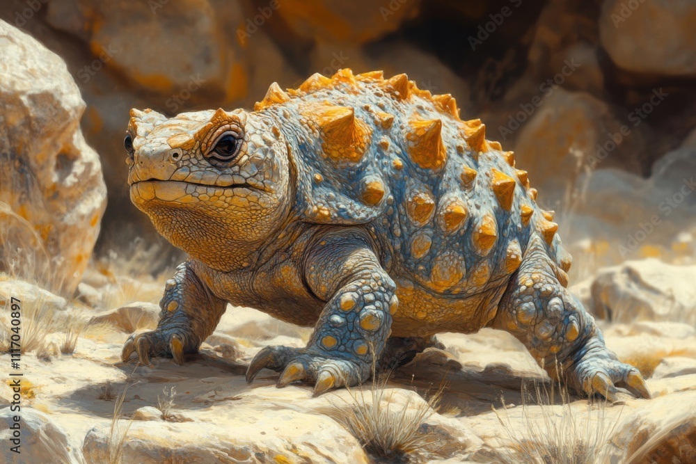 Obraz premium iguana on a rock