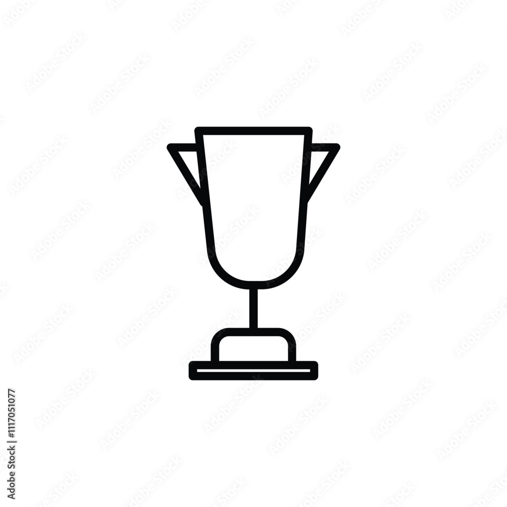 Champions Cup solid black line icon. First place cup badge. Goblet icon. Trendy flat isolated symbol sign for: illustration, outline, logo, mobile, app, emblem, design, web, dev, Champions Cup solid black line icon. First place cup badge. Goblet icon. Trendy flat isolated symbol sign for: illustration, outline, logo, mobile, app, emblem, design, web, dev,