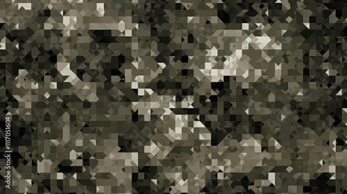 Camo texture pattern featuring pixelated elements in urban camouflage colors, emphasizing modern tactical themes