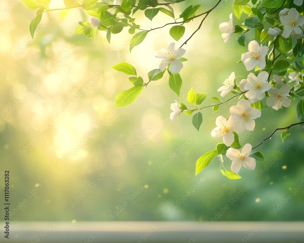 Obraz premium Spring Blossoms in Sunlight.