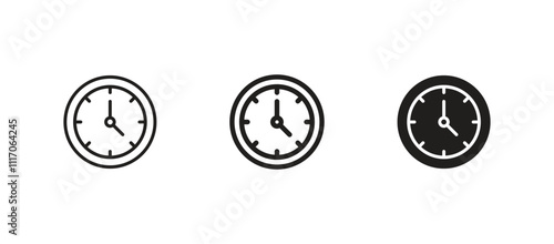Time icons set. Clock icon Vector