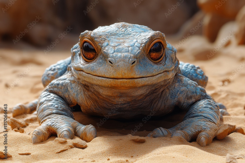 Obraz premium lizard on a rock