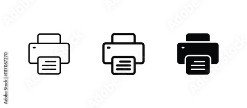 Printer icon. print symbol vector	
