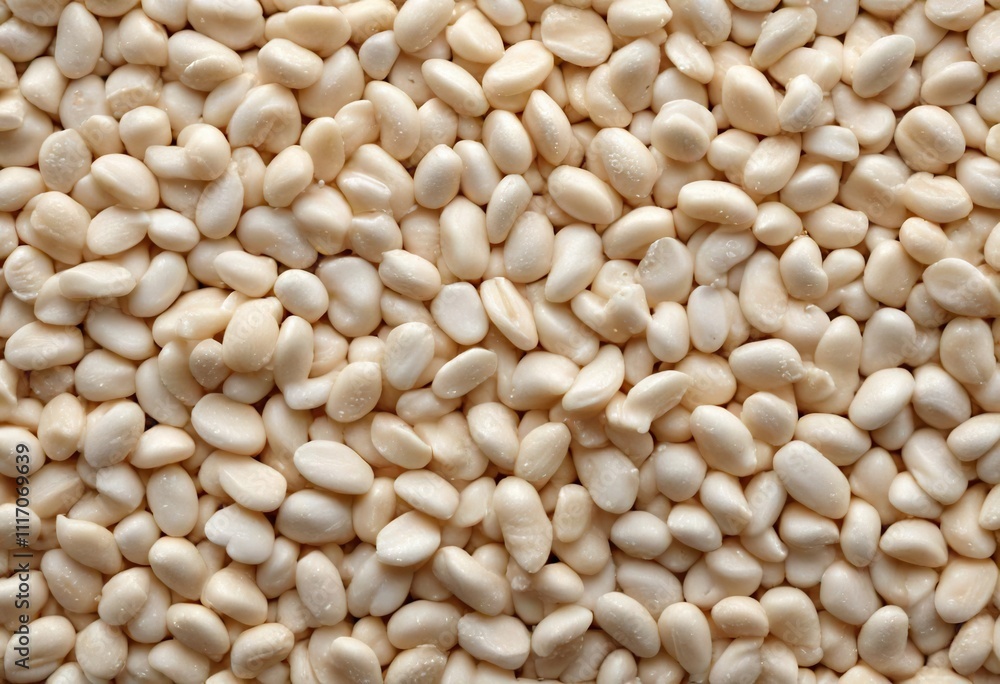 High-magnification image of white sesame seeds on a white background with subtle light effect , texture, sesame seeds, grain High-magnification image of white sesame seeds on a white background with subtle light effect , texture, sesame seeds, grain