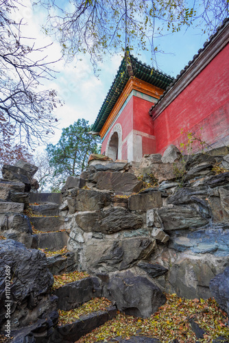 Shanxian Temple Gate of Summer Palace in Beijing. photo