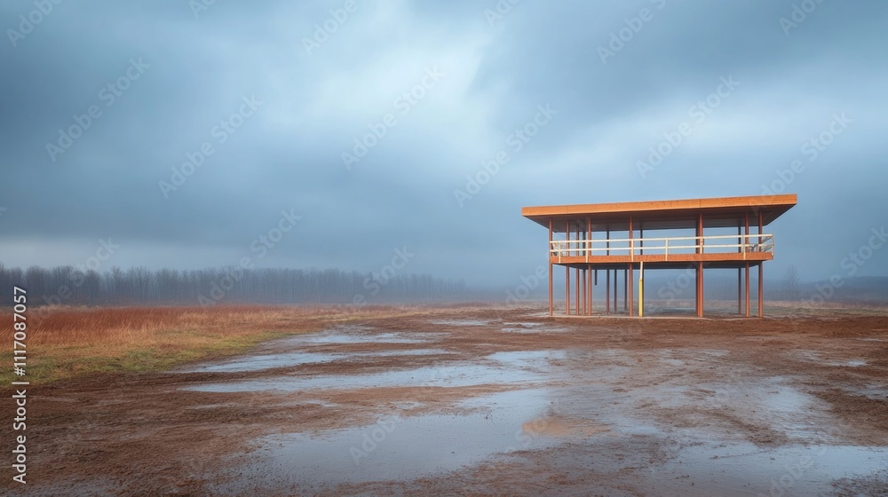 Solitary Elevated Structure in a Misty Field Solitary Elevated Structure in a Misty Field