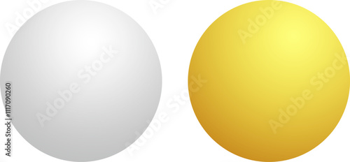 Table Tennis Balls on white background . Sport equipment table tennis