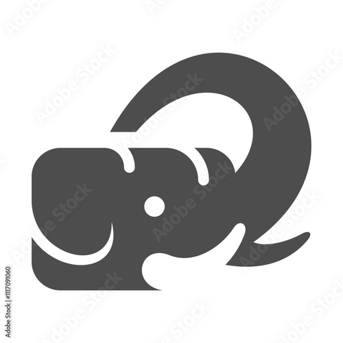 Elephant Head Vector Logo Design Template