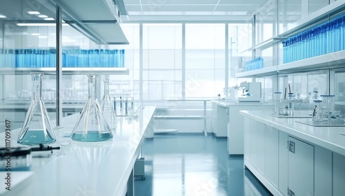 A glimpse into a modern laboratory interior design.