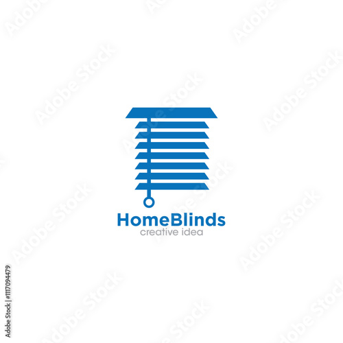 Home Blinds Creative Concept Logo Design Template