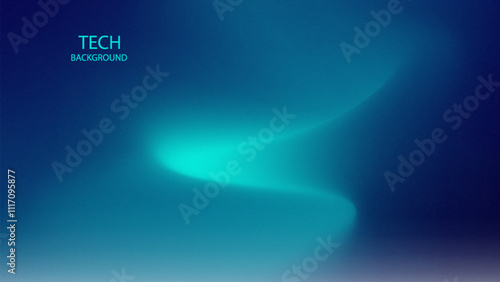 Lines Motion. Abstract background. Green Blue Colour Gradient. Monitor display tech wallpaper. Glowing and reflect neon light. Future technology.