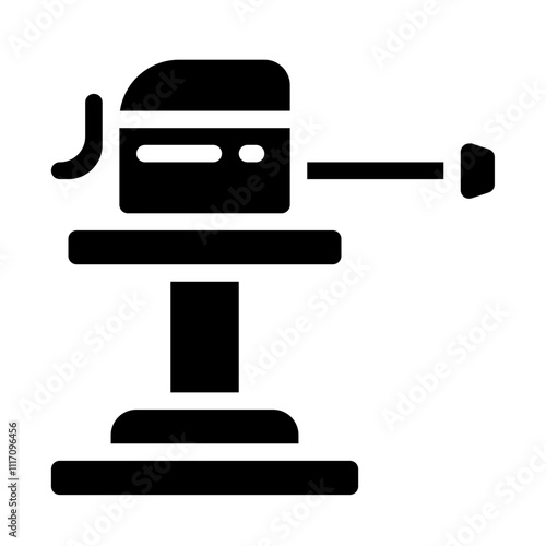 Anti-Aircraft Turret Solid Icon