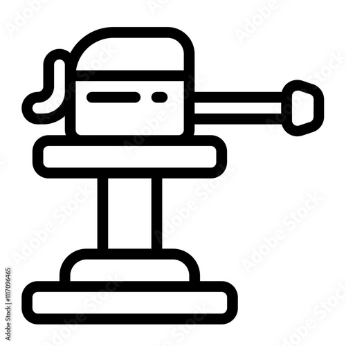 Anti-Aircraft Turret Line Icon