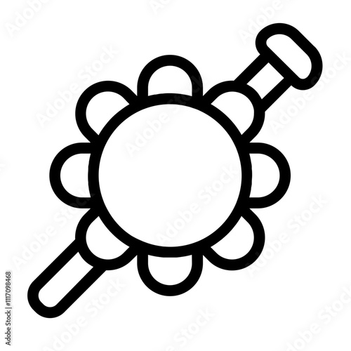 Brooch Line Icon