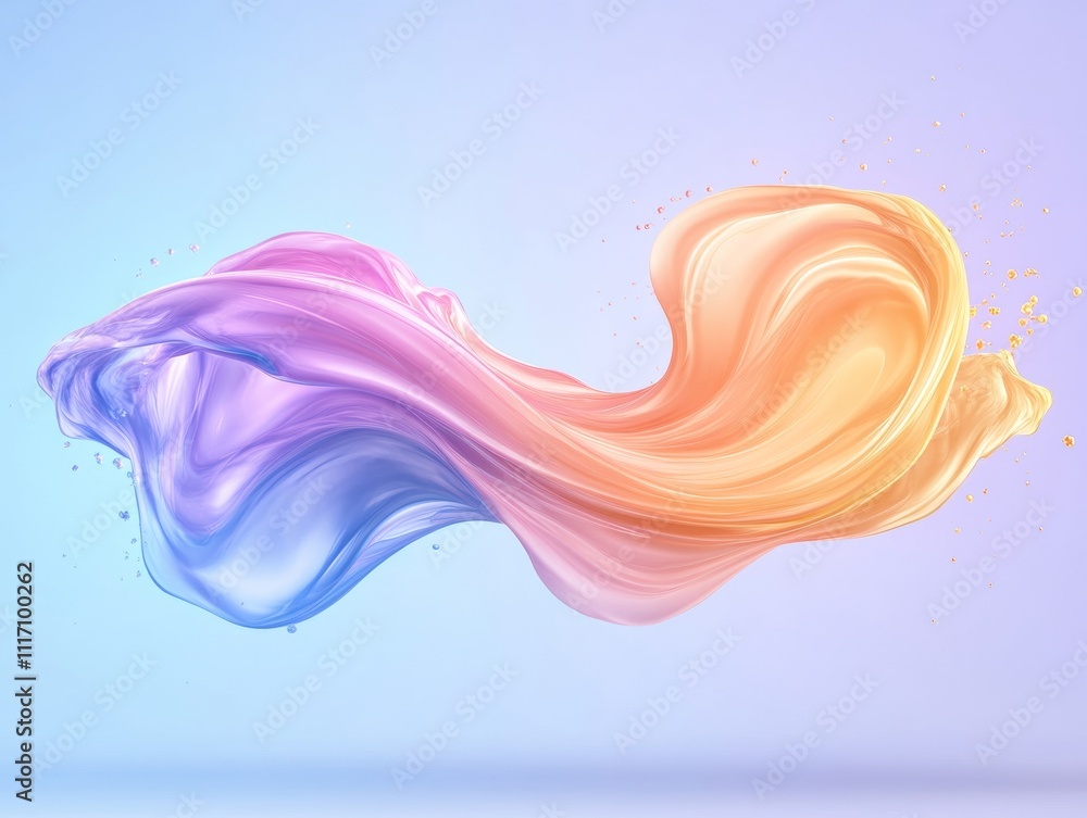 Abstract Pastel Swirl.