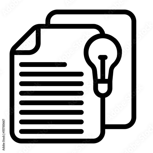 Creative Brief Line Icon
