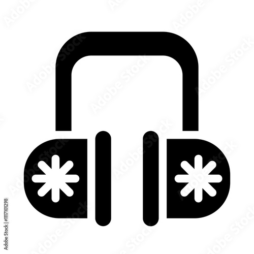 Earmuffs Solid Icon