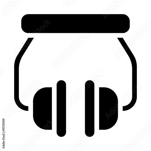 Earmuffs Solid Icon